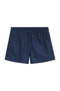 Schnell trocknende Badeshorts mit Logo-Print