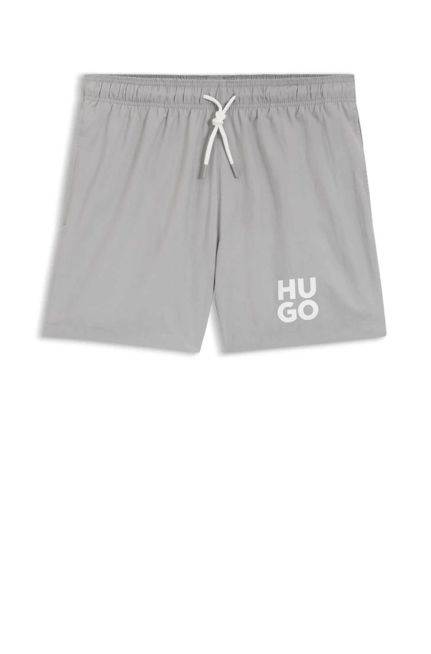 Schnell trocknende Badeshorts mit Stacked-Logo-Print