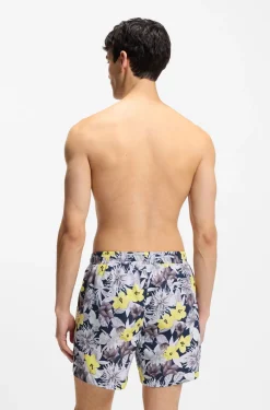 Schnell trocknende Badeshorts mit Allover-Print