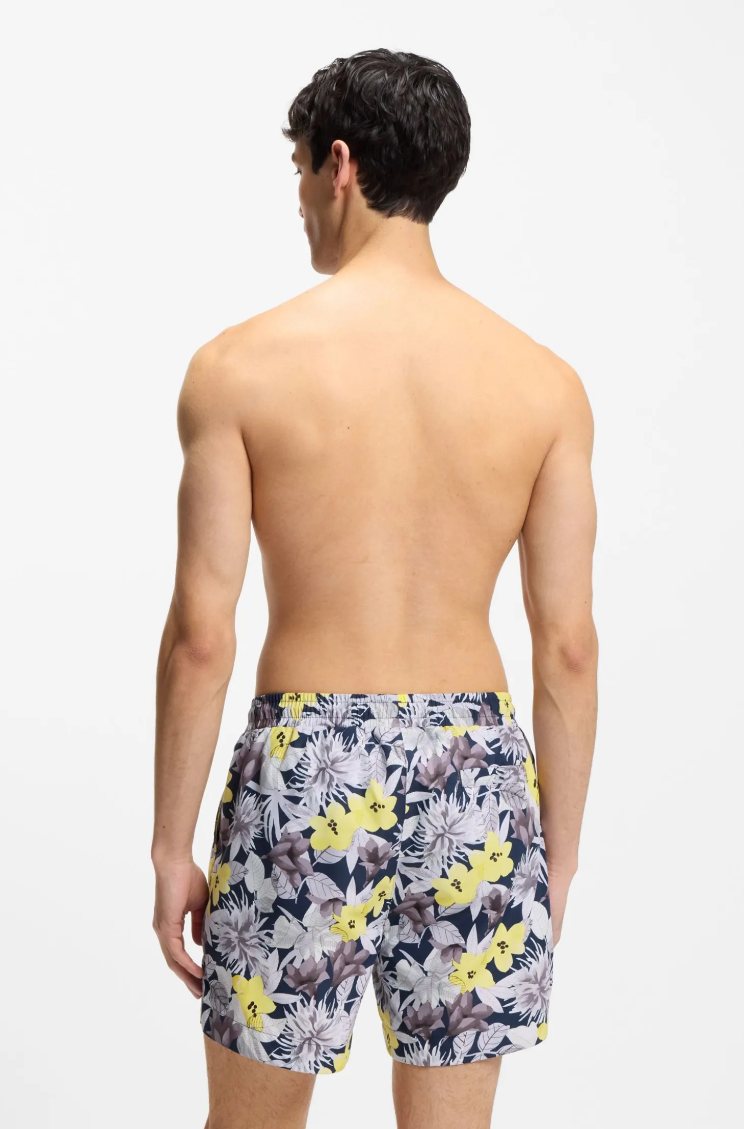 Schnell trocknende Badeshorts mit Allover-Print