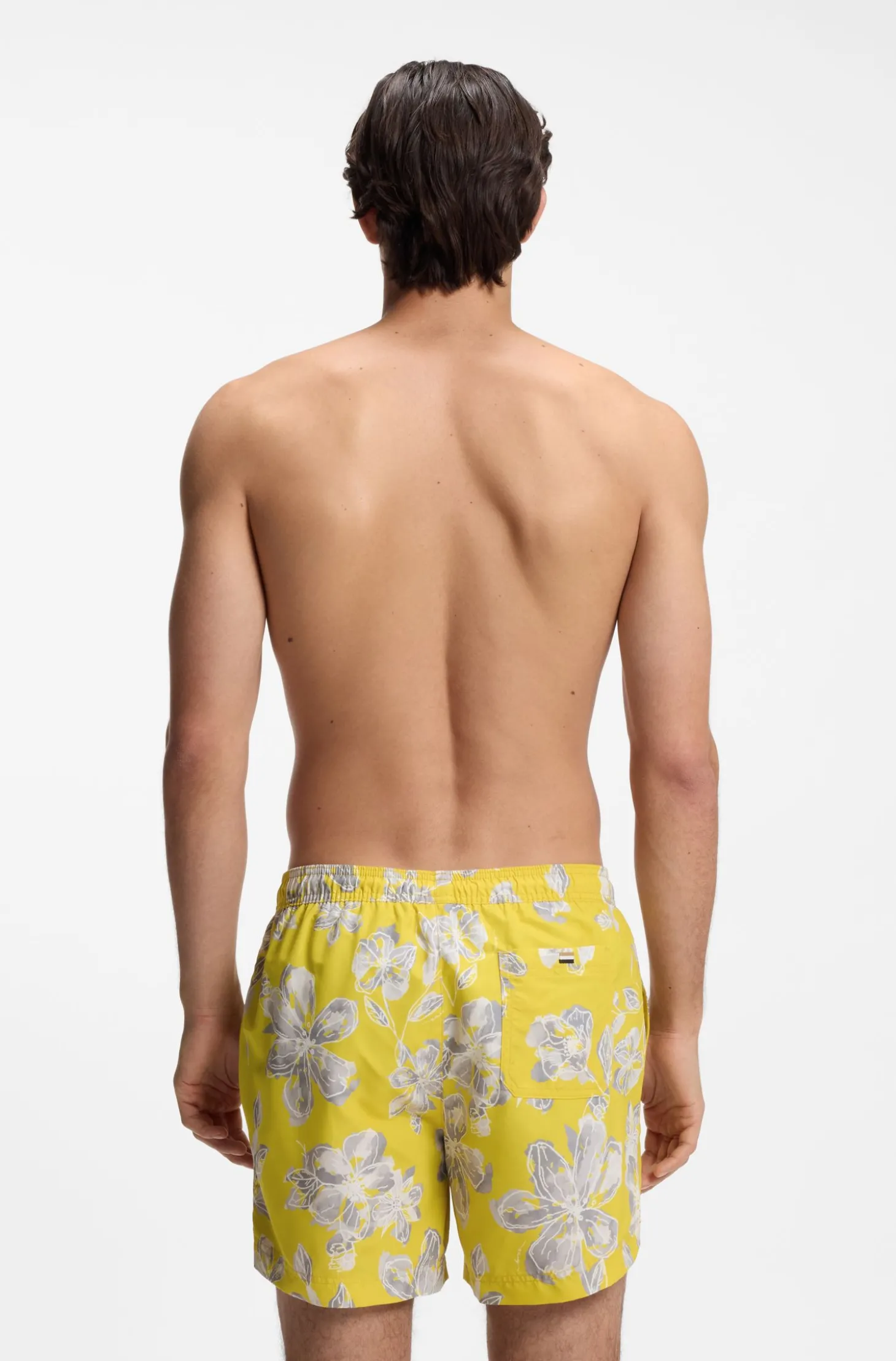 Schnell trocknende Badeshorts mit Allover-Print