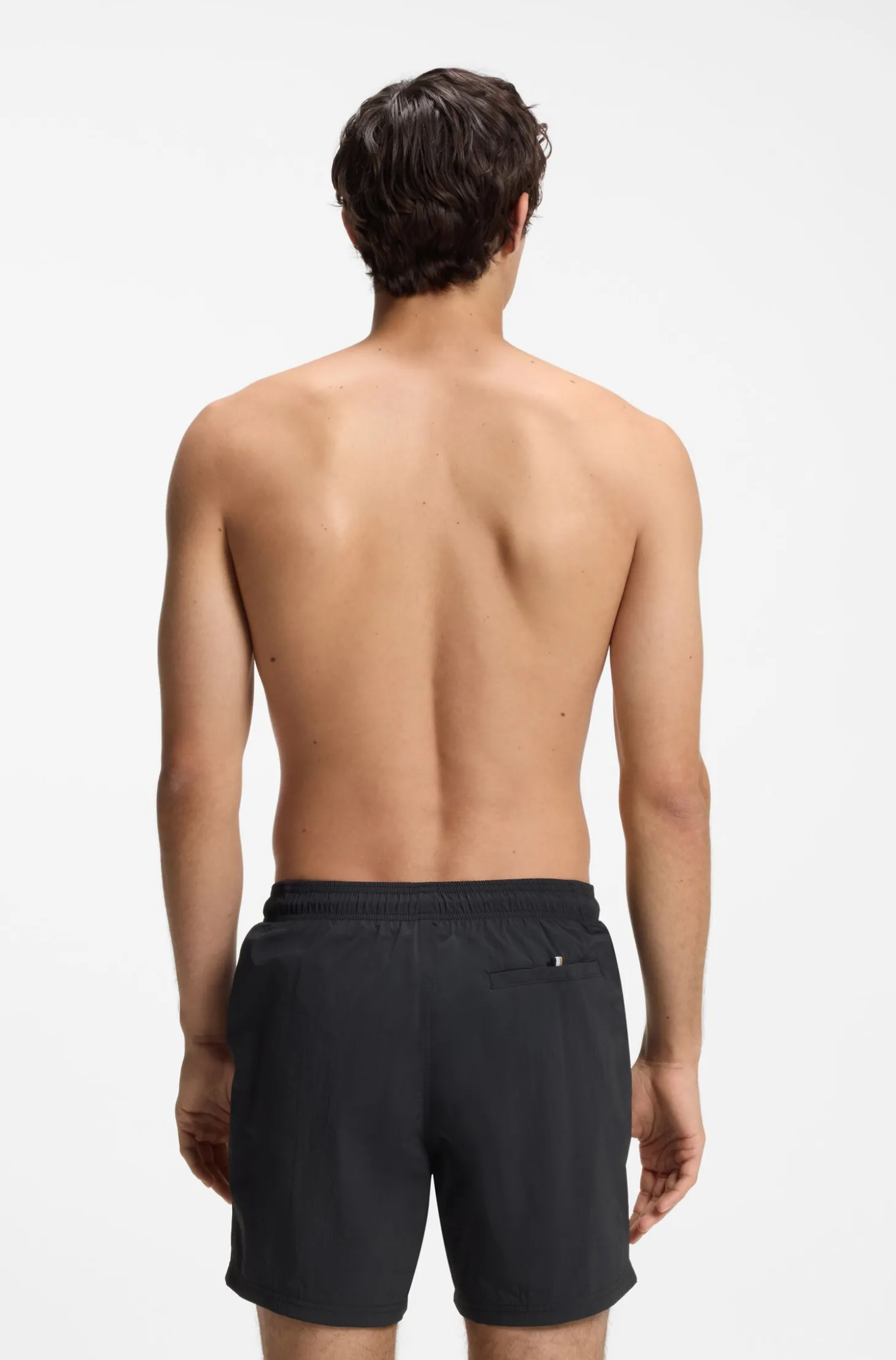 Schnell trocknende Badeshorts mit aufgedrucktem Logo