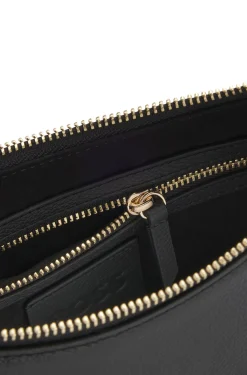Schultertasche aus Leder mit Double-B-Monogramm