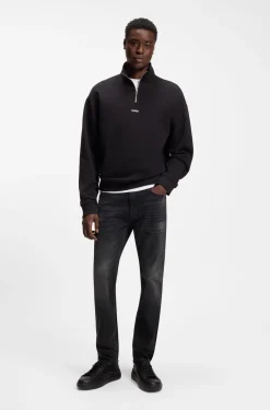 Schwarze Extra Slim-Fit Jeans aus Stretch-Denim