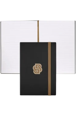 Schwarzes DIN-A5-Notizbuch mit Double-B-Monogramm