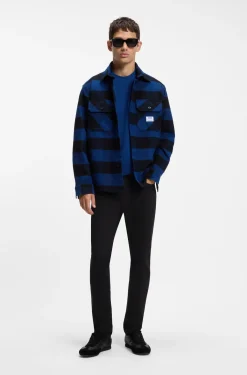 Schwarze Skinny-Fit Jeans mit Rinse-Wash-Finish