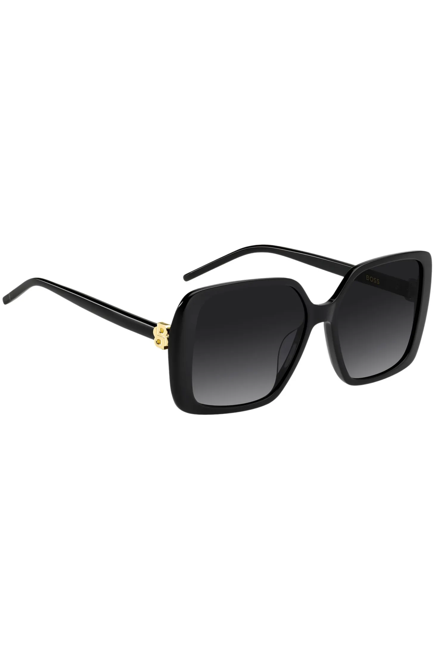 Schwarze Sonnenbrille mit Double-B-Monogramm