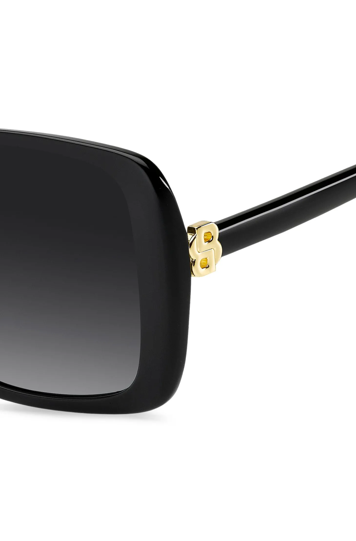 Schwarze Sonnenbrille mit Double-B-Monogramm