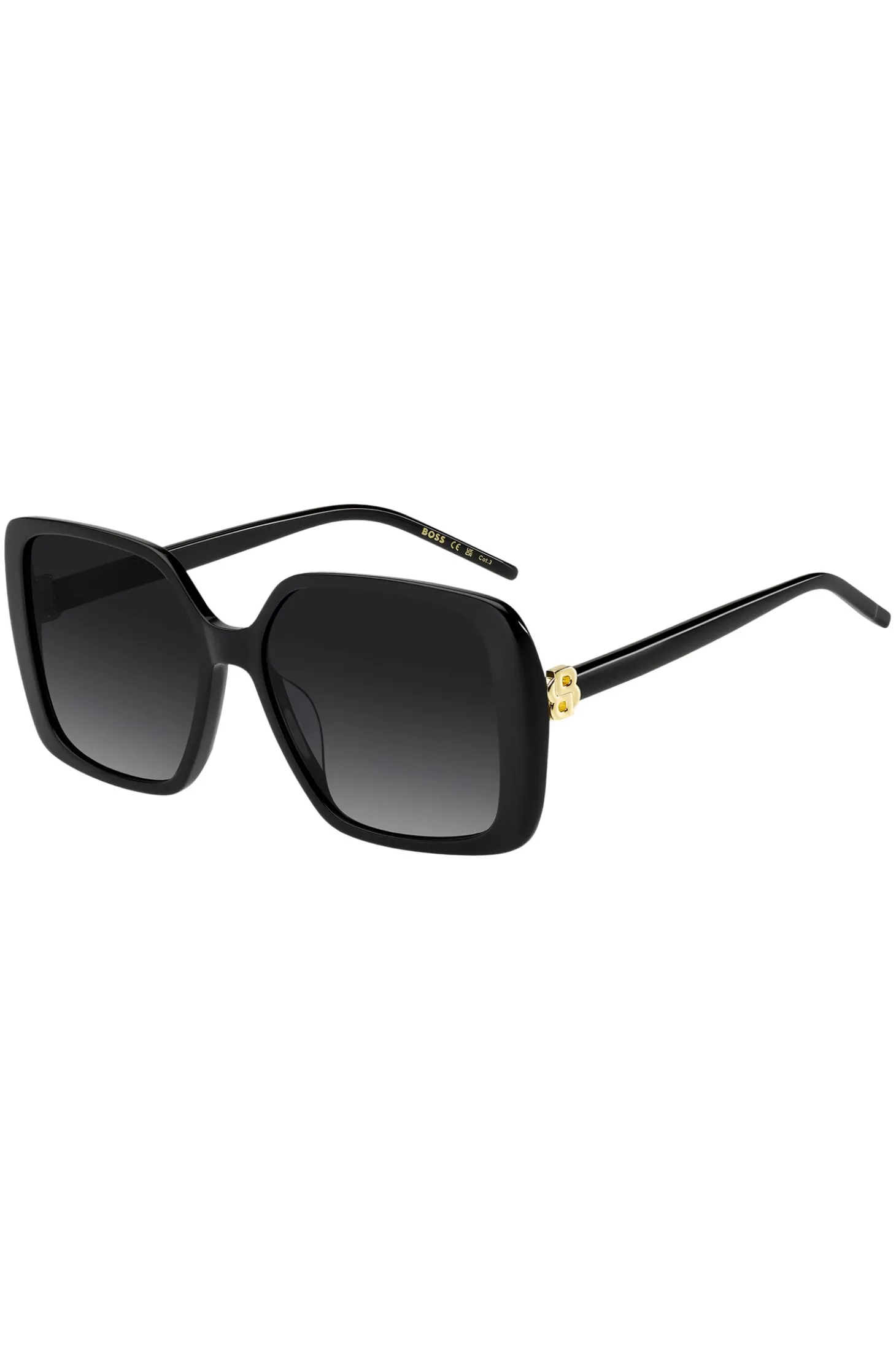 Schwarze Sonnenbrille mit Double-B-Monogramm