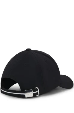 Sechs-Bahnen-Cap aus Piqué mit Logo-Stickerei