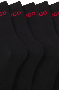 Sechserpack kurze Socken mit Logo-Detail