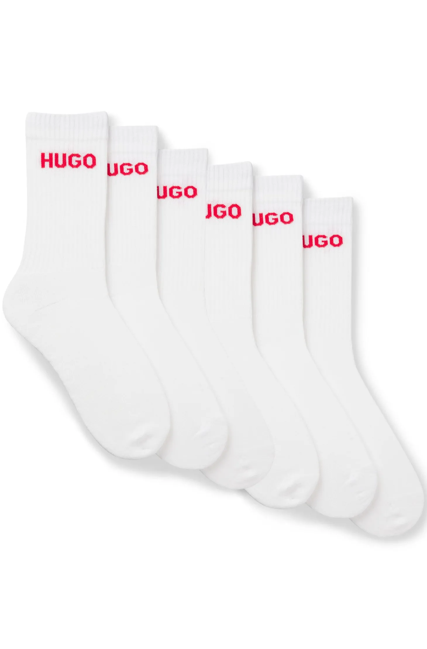 Sechserpack kurze Socken mit Logo-Detail