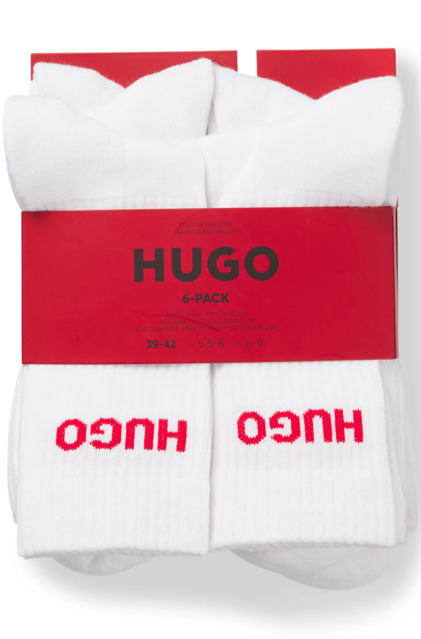 Sechserpack kurze Socken mit Logo-Detail