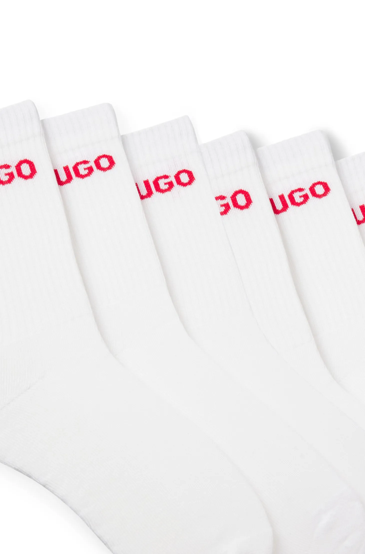 Sechserpack kurze Socken mit Logo-Detail