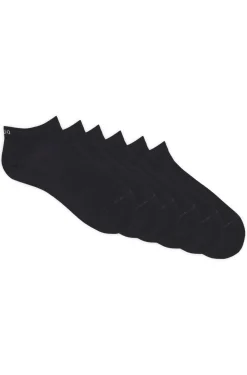 Sechserpack Sneakers-Socken aus Baumwoll-Mix mit Logos