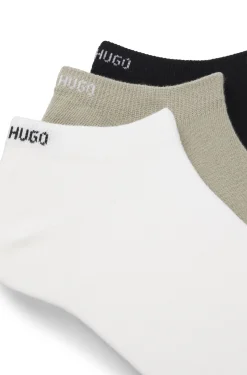 Sechserpack Sneakers-Socken aus Baumwoll-Mix mit Logos