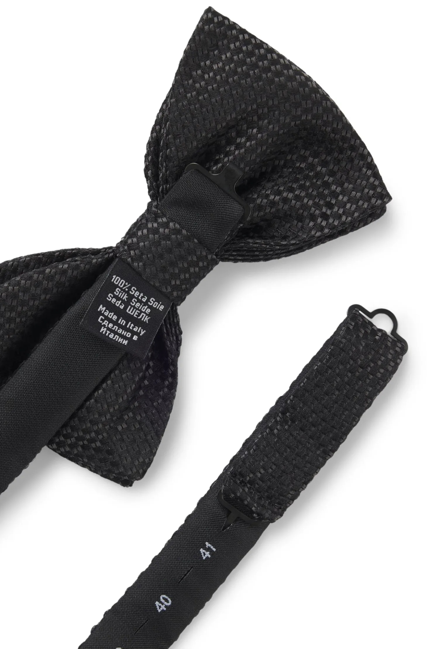 Seidenfliege mit Jacquard-Muster