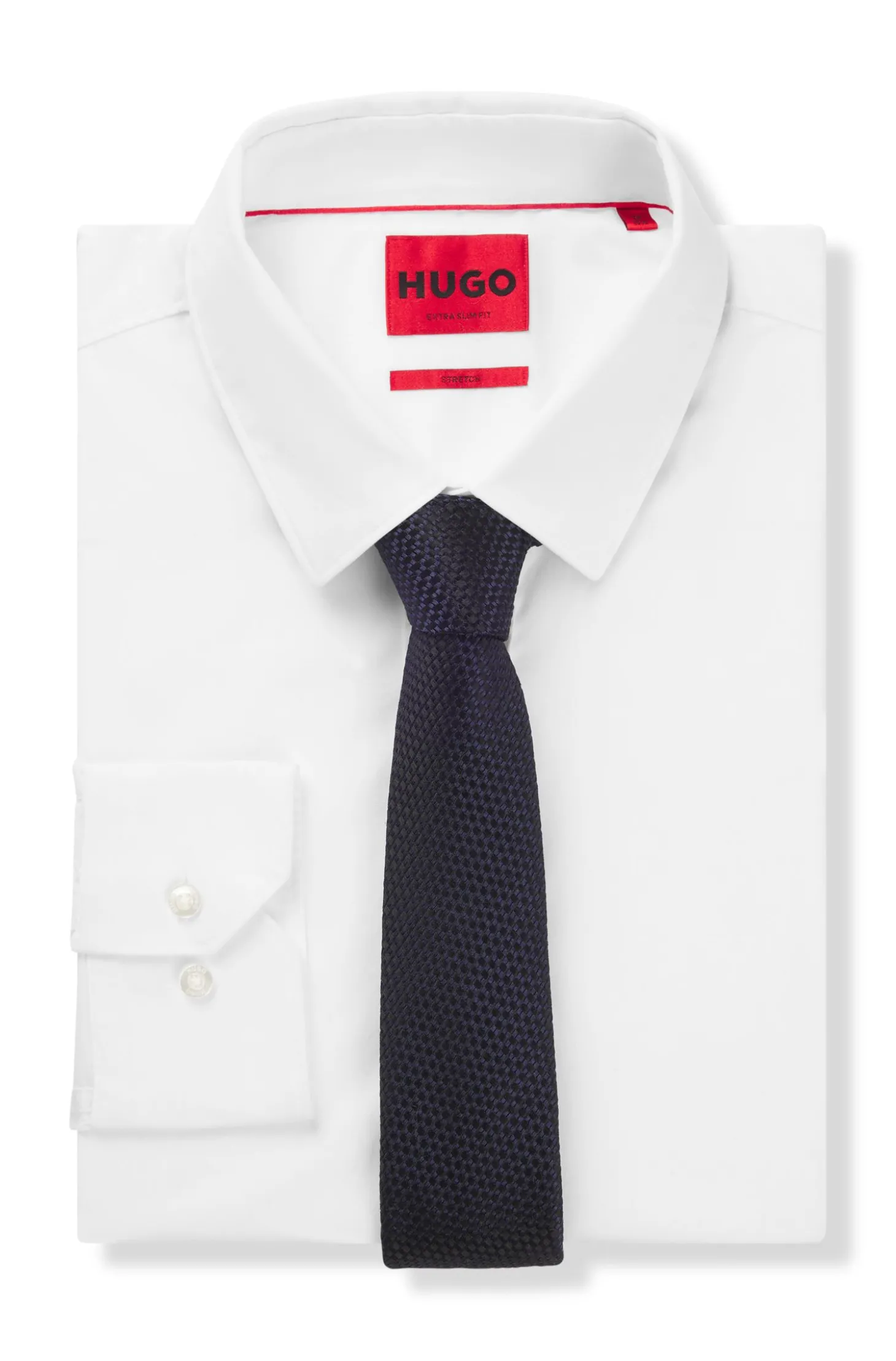 Seidenkrawatte mit Jacquard-Muster