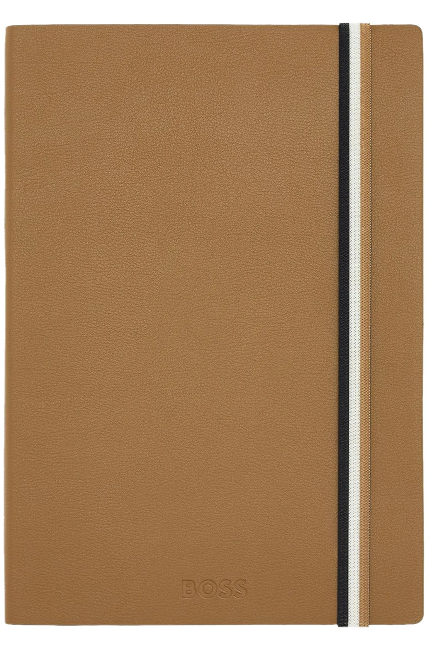Set aus camelfarbenem DIN-A5-Notizbuch und Tintenroller
