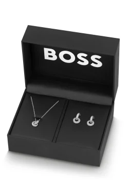 Set aus Halskette und Ohrringen in Geschenkbox