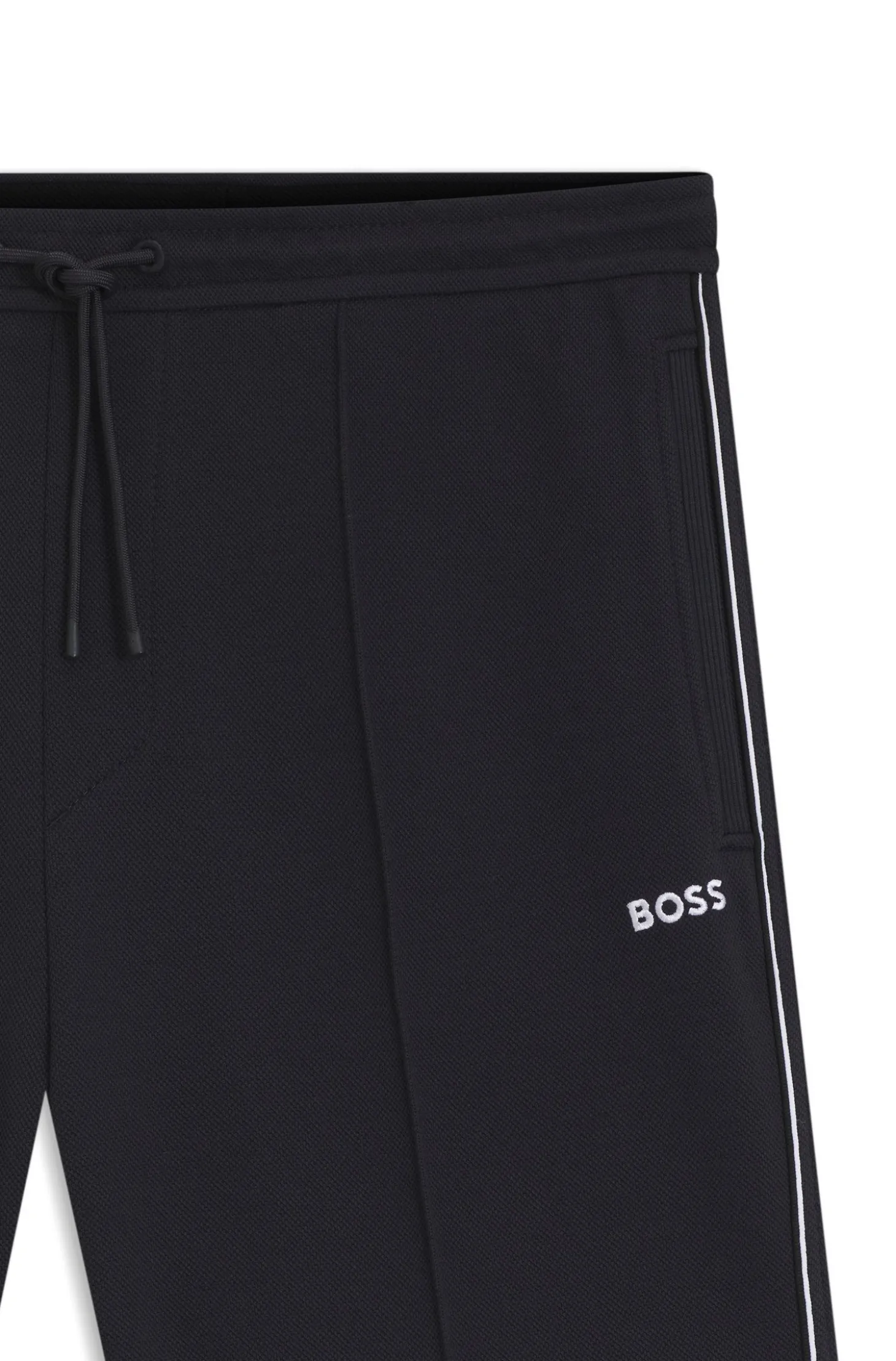 Shorts aus Baumwoll-Mix mit Paspeln