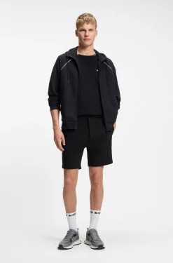 Shorts aus Baumwoll-Mix mit Paspeln