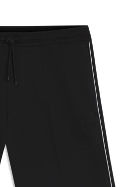 Shorts aus Baumwoll-Mix mit Paspeln