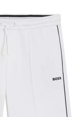 Shorts aus Baumwoll-Mix mit Paspeln
