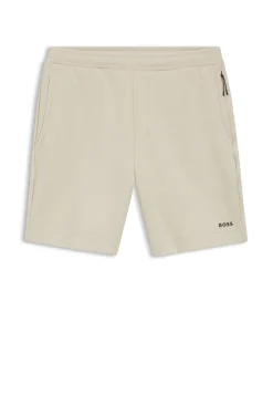 Shorts aus Baumwoll-Mix mit reflektierender Grafik