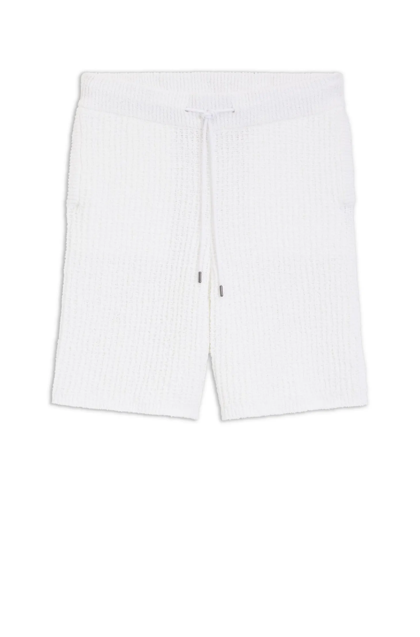 Shorts aus Baumwoll-Mix mit Rippstrick