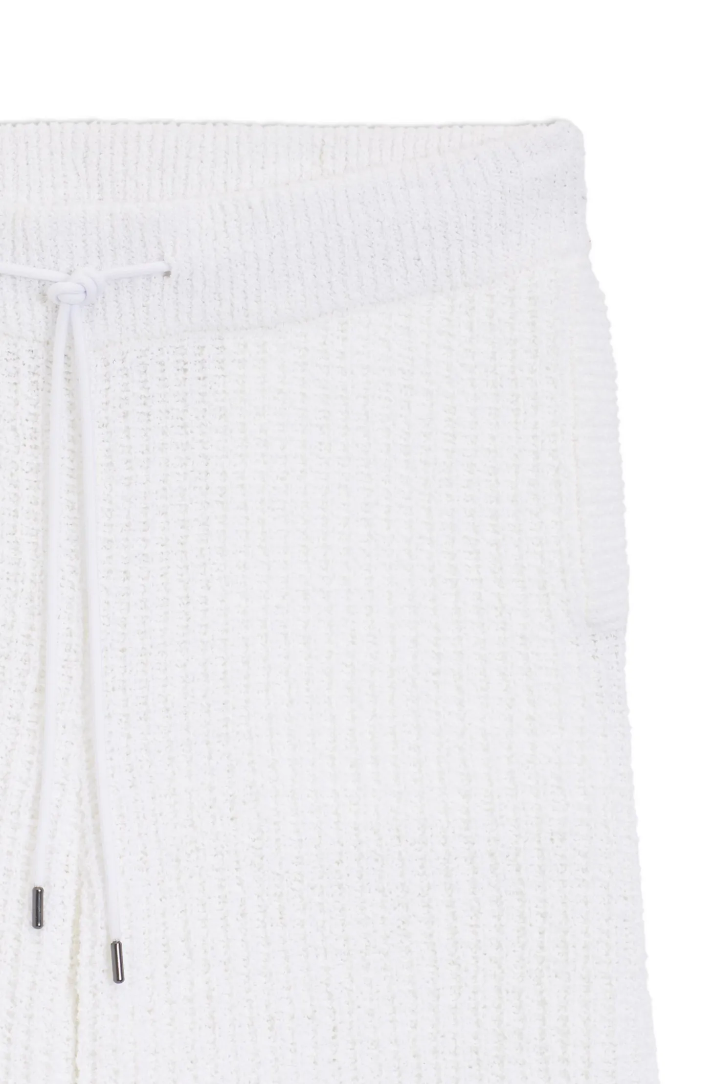 Shorts aus Baumwoll-Mix mit Rippstrick