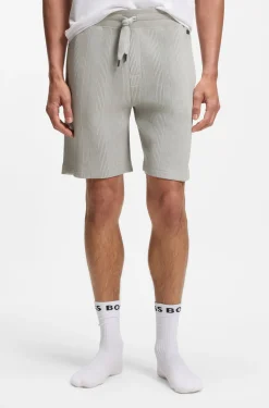 Shorts aus Baumwoll-Mix mit Waffelstruktur