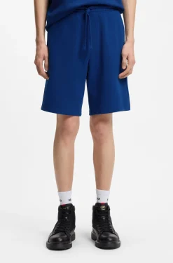 Shorts aus Baumwoll-Terry mit Logo-Print