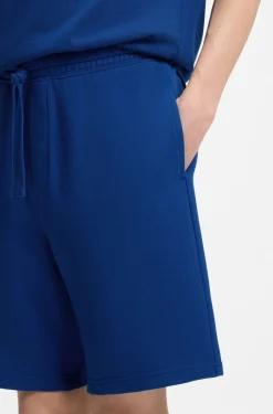 Shorts aus Baumwoll-Terry mit Logo-Print