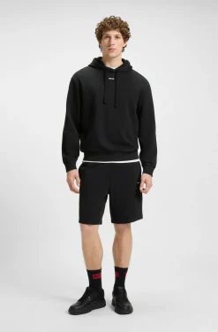 Shorts aus Baumwoll-Terry mit Logo-Print