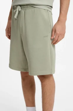 Shorts aus Baumwoll-Terry mit Logo-Print