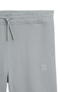 Shorts aus Baumwoll-Terry mit Logo-Patch