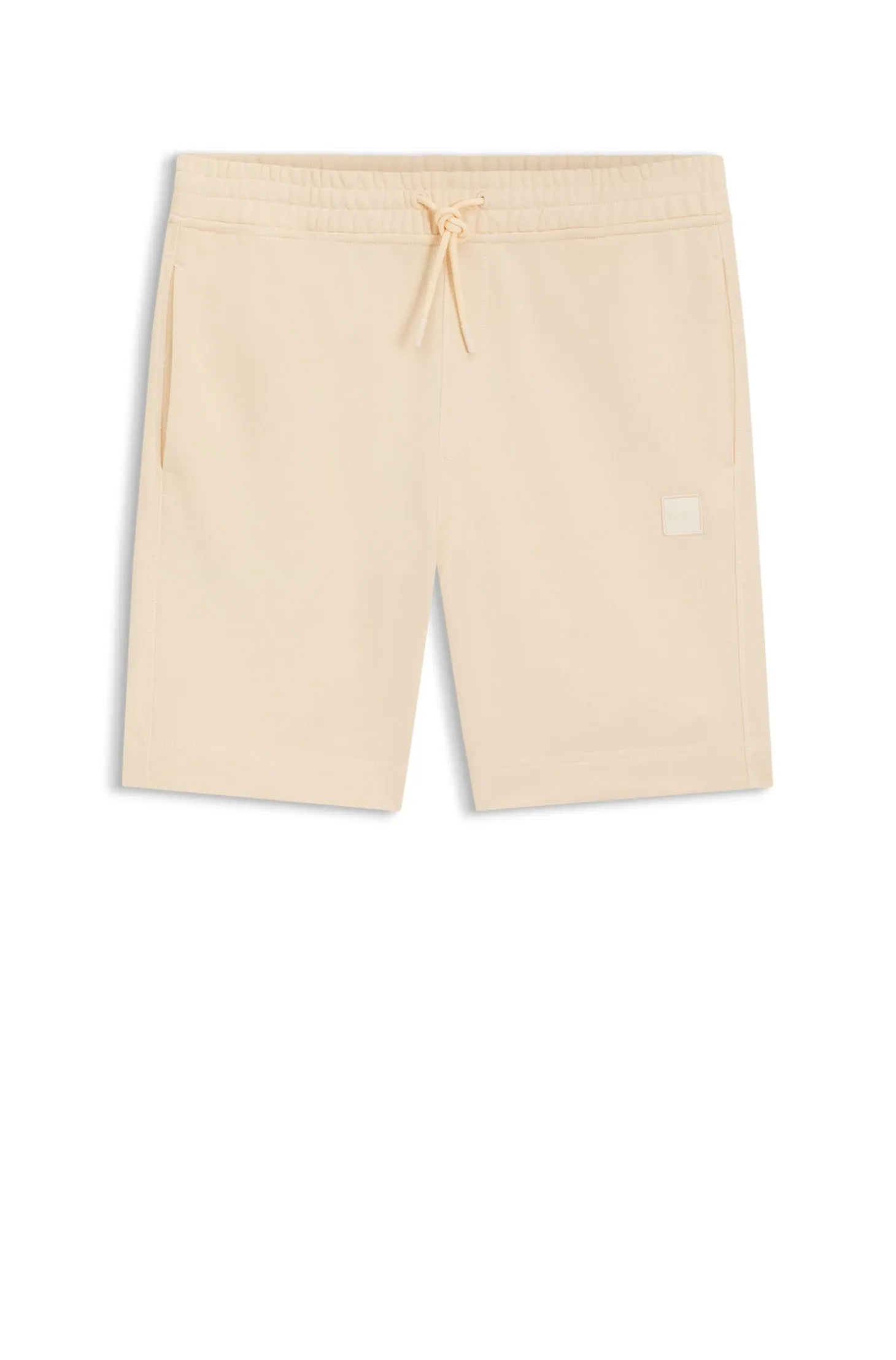 Shorts aus Baumwoll-Terry mit Logo-Patch