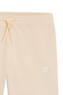 Shorts aus Baumwoll-Terry mit Logo-Patch