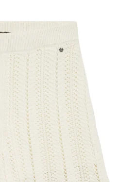 Shorts aus gestricktem Baumwoll-Mix mit Wellenstruktur