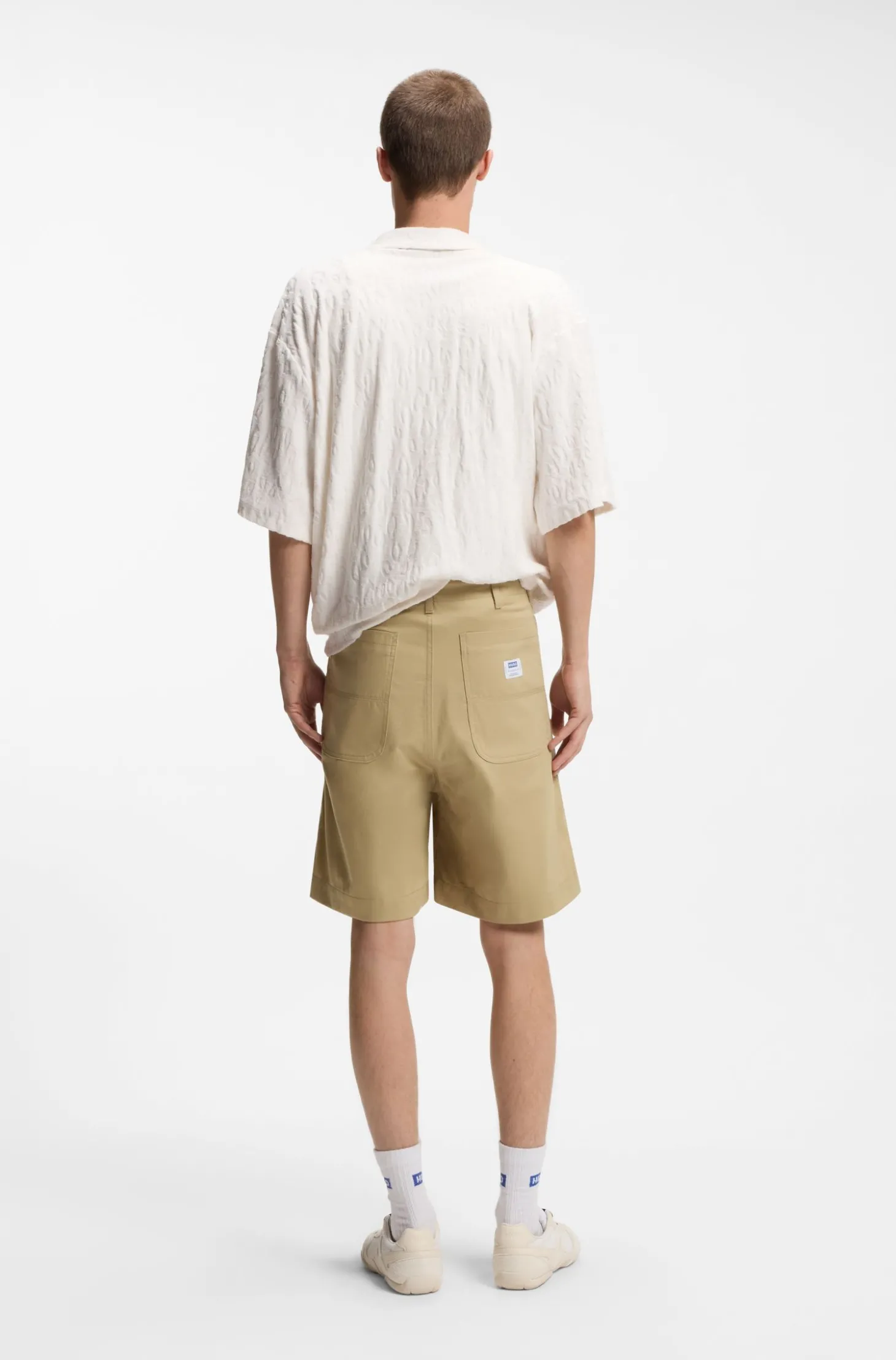 Shorts aus merzerisierter Baumwoll-Canvas
