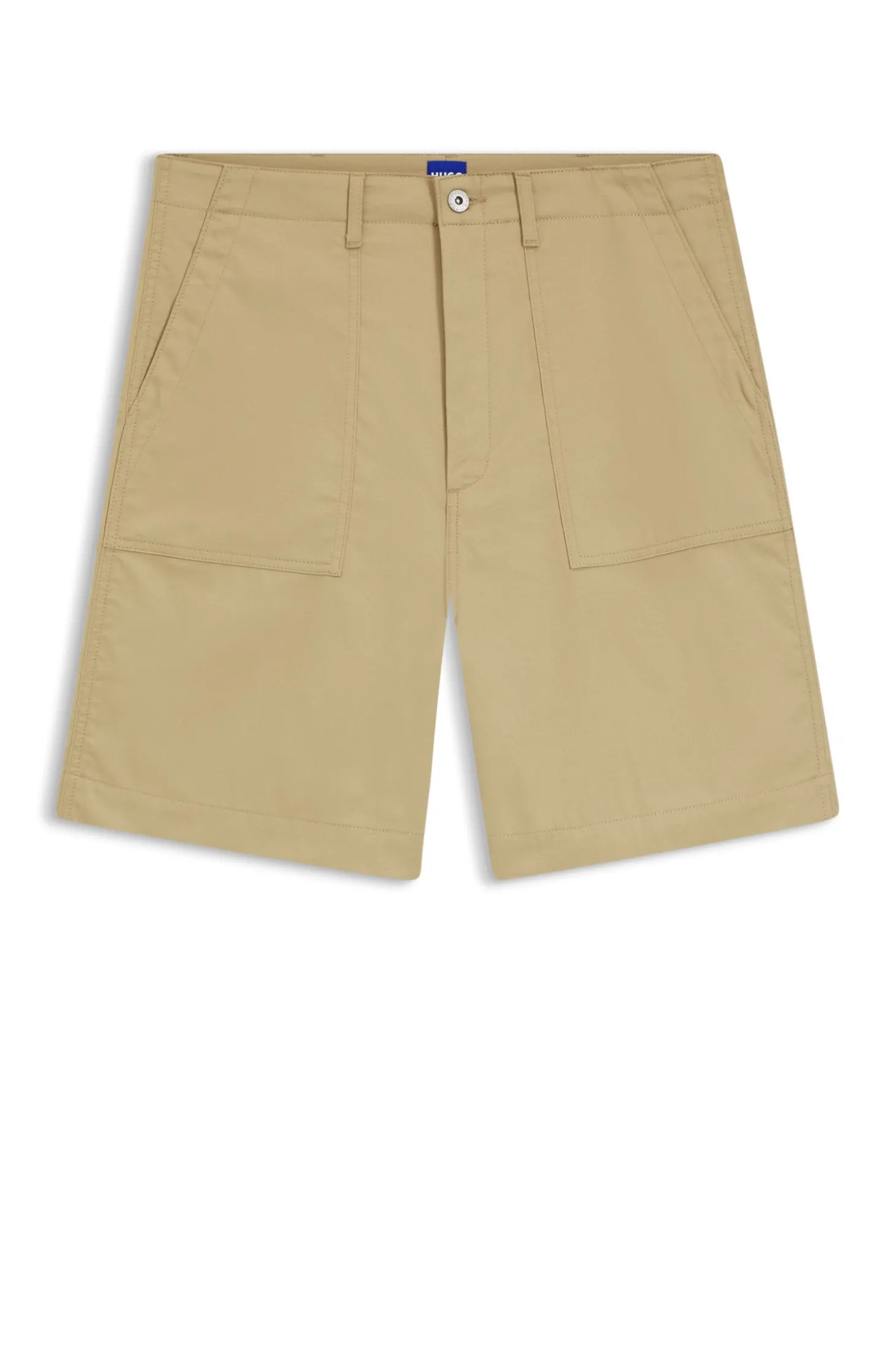 Shorts aus merzerisierter Baumwoll-Canvas