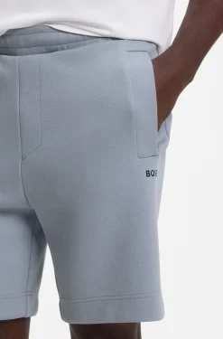 Shorts aus Piqué-Jersey im Baumwoll-Mix mit Logo-Stickerei