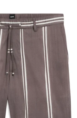 Shorts aus Stretch-Baumwolle mit Druckmuster