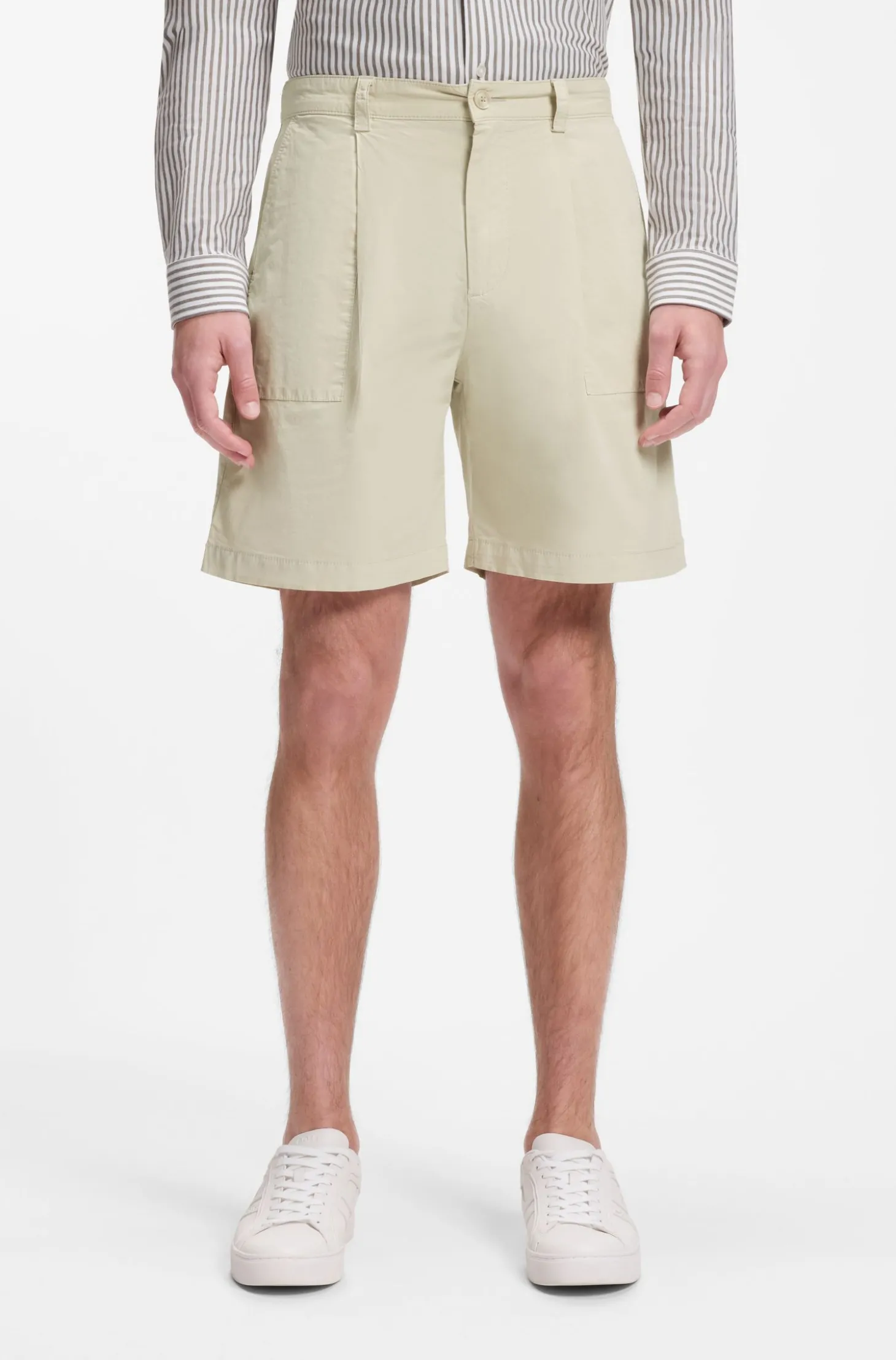 Shorts mit Bundfalten und Komfortbund