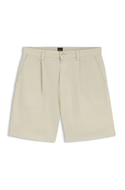 Shorts mit Bundfalten und Komfortbund