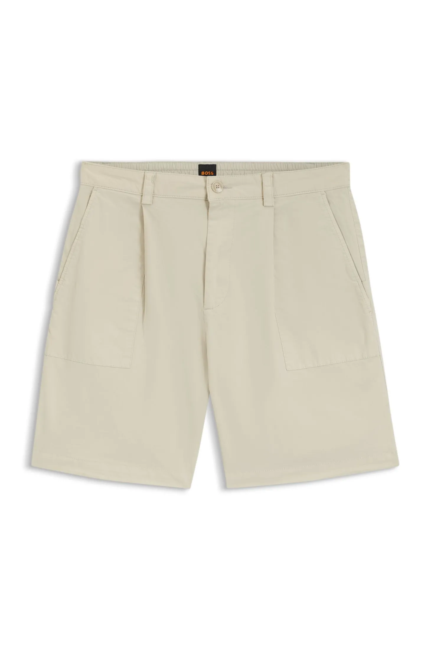 Shorts mit Bundfalten und Komfortbund