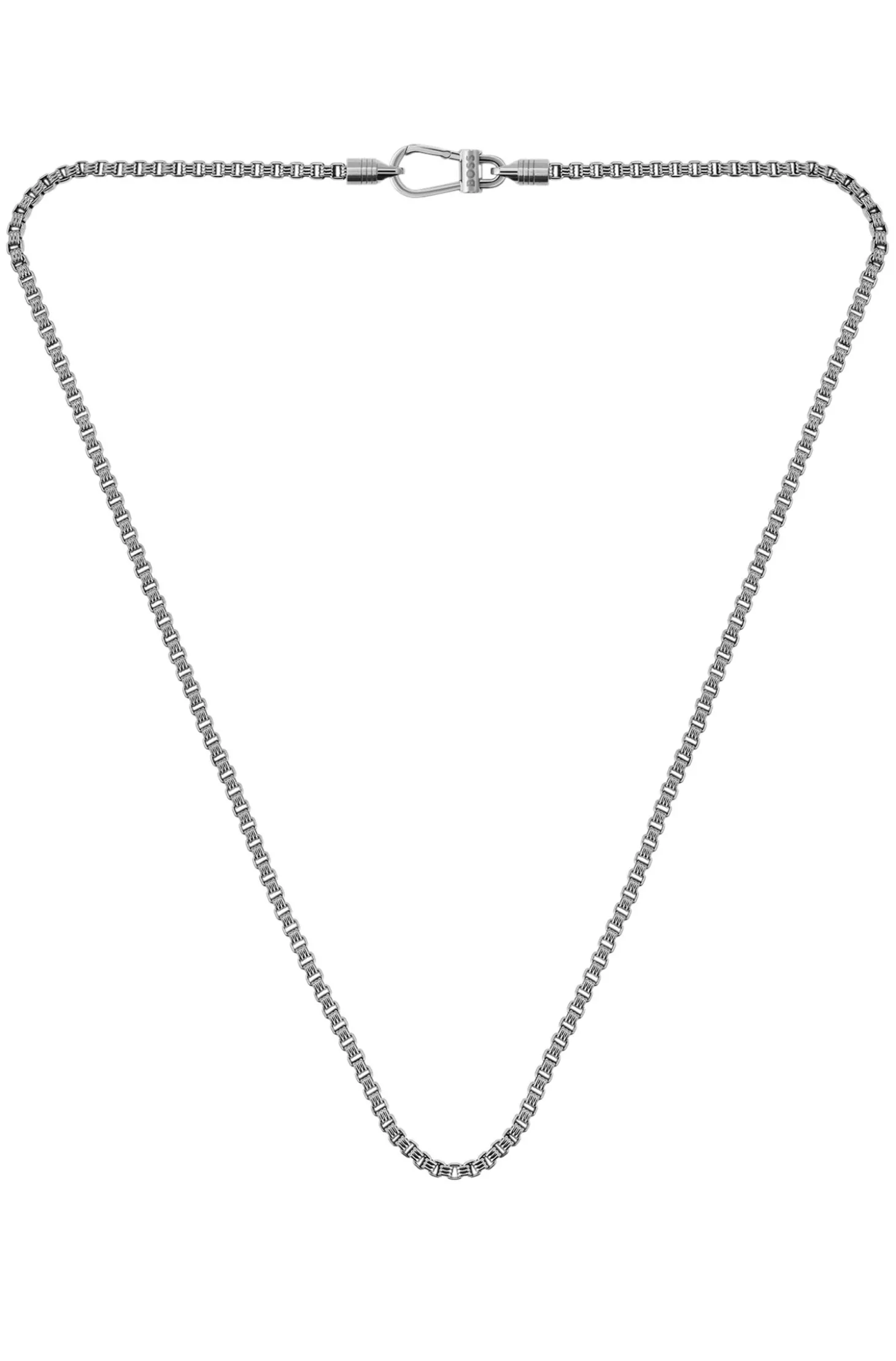 Silberfarbene Halskette mit Antik-Finish