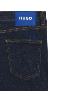 Skinny-Fit Jeans aus dunkelblauem Stretch-Denim