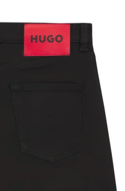 Skinny-Fit Jeans aus schwarzem Stretch-Denim